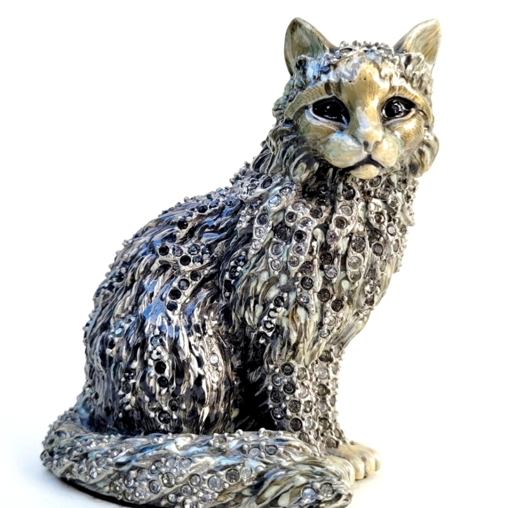 JAY STRONGWATER Swarovski Collector's Cat Figurine